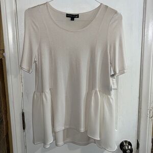 Living Doll Cream Top new with no tags